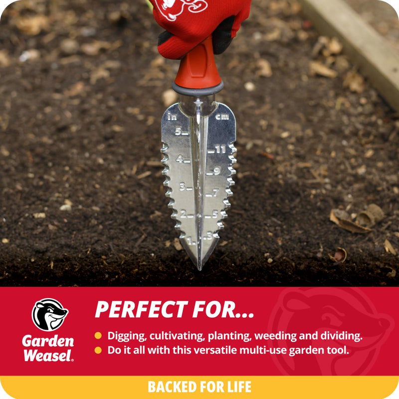 Garden Weasel Multi-Use Transplanter | Dig, Cultivate, Plant, Weed | Planting and Gardening Hand Digging Tool, Heavy Duty Trowel, Mini Gardening Shovel | 91360 - Image 2